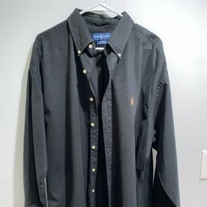 ALL BLACK RALPH LAUREN BUTTON DOWN